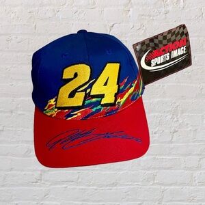 Jeff Gordon DuPont racing 24 nascar splash graphic velcroback hat NWT chase